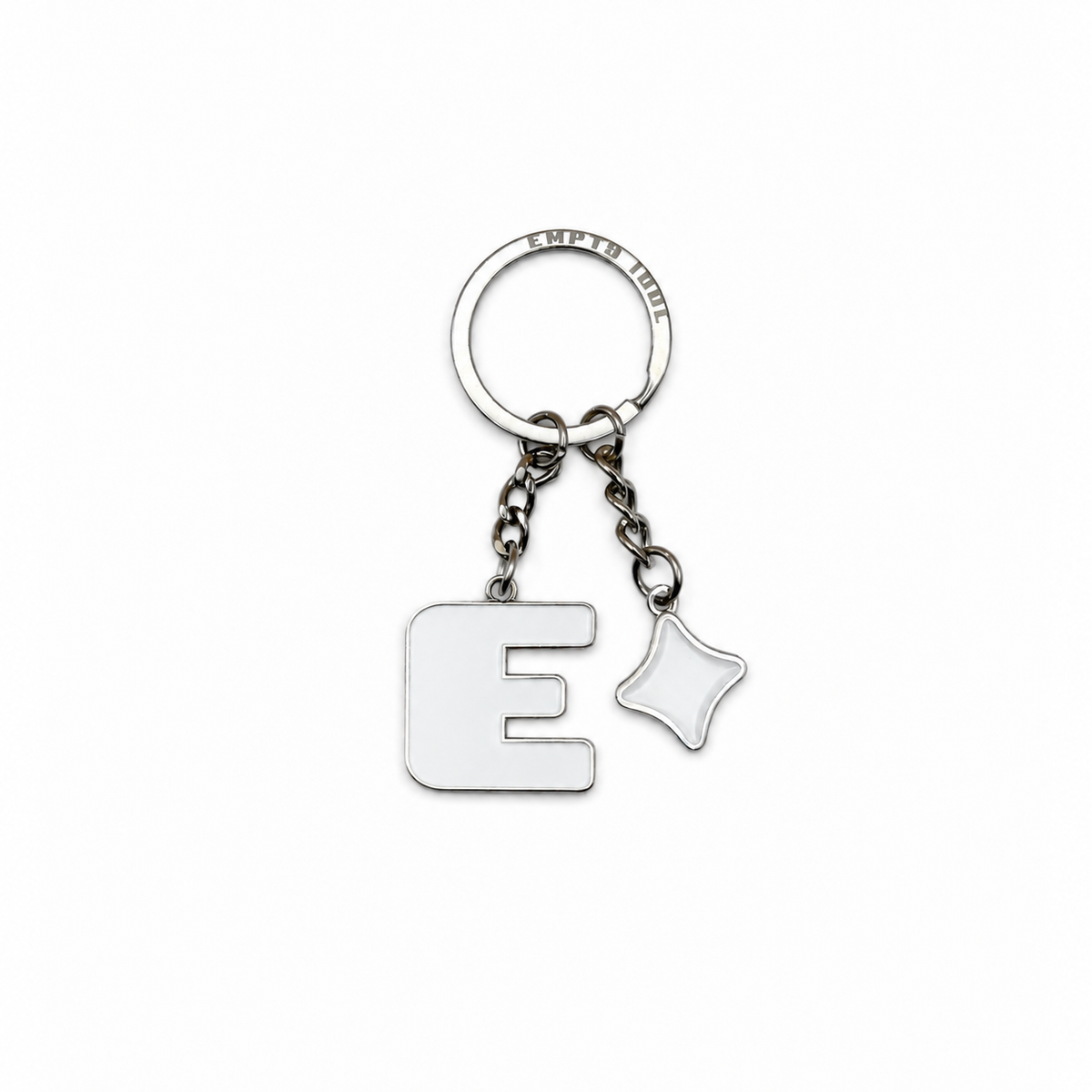 Logo Keychain White