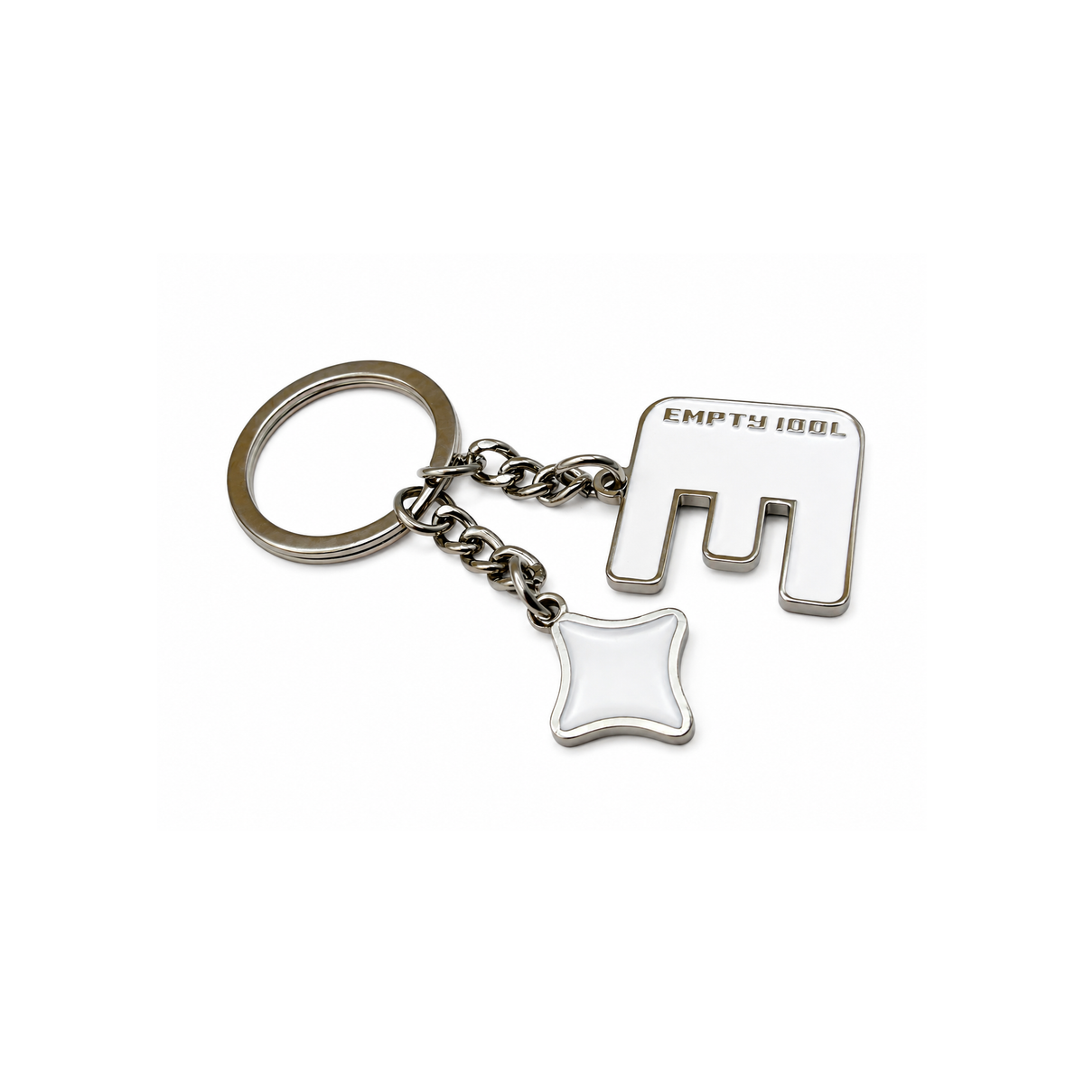 Logo Keychain White